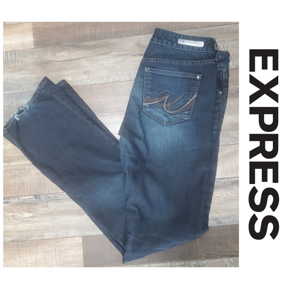 Express Barely Boot Jeans